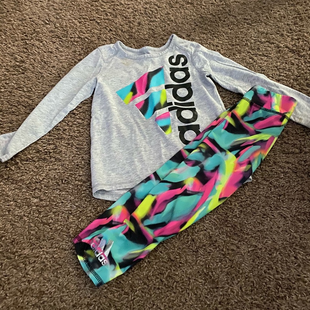 Toddler girls Adidas outfit